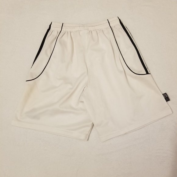 Adidas White Shorts Climalite Vintage Basketball Soccer Track or Running Shorts - Picture 3 of 13